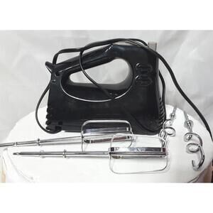 Mosaic Hand Mixer Electric 2-Speed Beater Hooks Fully Tested Working Vintage